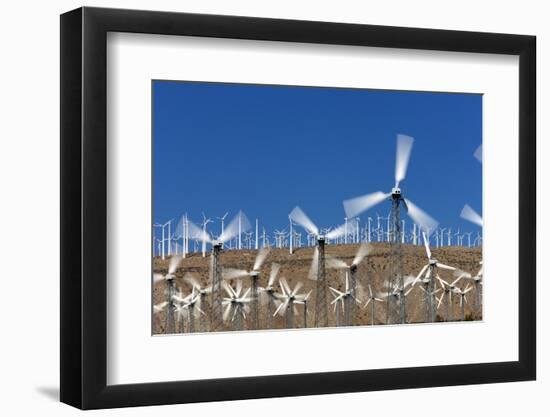 Wind Farm near Palm Springs.-Jon Hicks-Framed Photographic Print