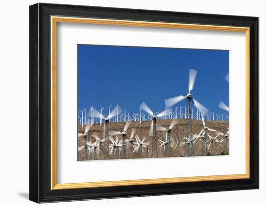 Wind Farm near Palm Springs.-Jon Hicks-Framed Photographic Print