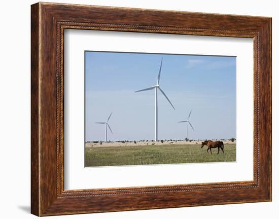 Wind Farm, Vega, Texas-Paul Souders-Framed Photographic Print