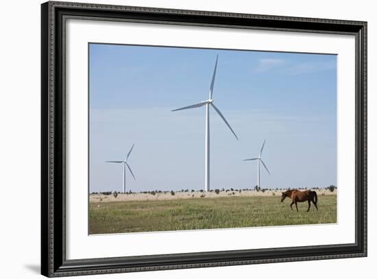 Wind Farm, Vega, Texas-Paul Souders-Framed Photographic Print