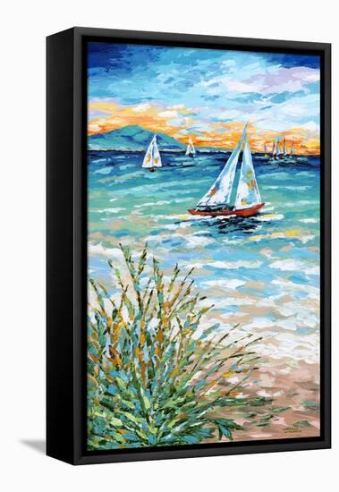Wind in My Sail I-Carolee Vitaletti-Framed Stretched Canvas