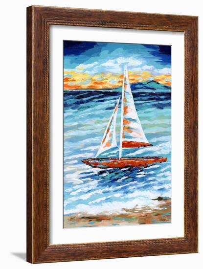 Wind in My Sail II-Carolee Vitaletti-Framed Art Print