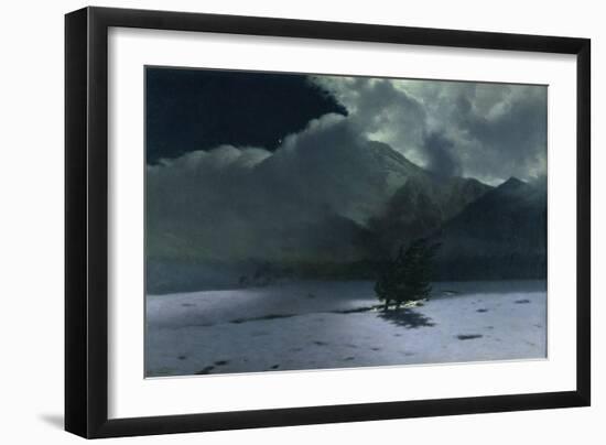 Wind in the Tatra Mountains, 1895 (Oil on Canvas)-Stanislaw Ignacy Witkiewicz-Framed Giclee Print