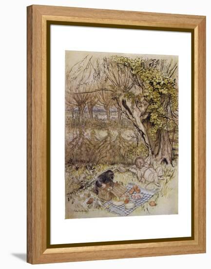 Wind in Willows, Grahame-Arthur Rackham-Framed Premier Image Canvas