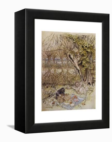 Wind in Willows, Grahame-Arthur Rackham-Framed Premier Image Canvas