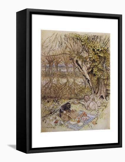 Wind in Willows, Grahame-Arthur Rackham-Framed Premier Image Canvas