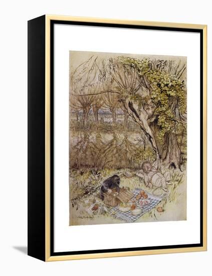 Wind in Willows, Grahame-Arthur Rackham-Framed Premier Image Canvas