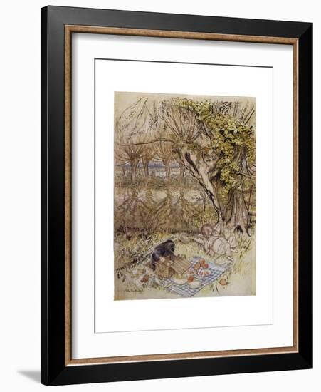 Wind in Willows, Grahame-Arthur Rackham-Framed Giclee Print