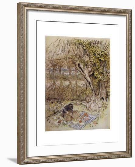 Wind in Willows, Grahame-Arthur Rackham-Framed Giclee Print