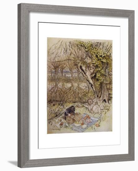 Wind in Willows, Grahame-Arthur Rackham-Framed Giclee Print