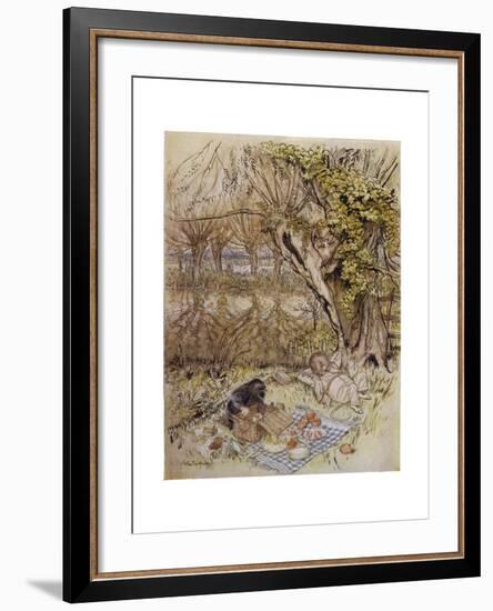 Wind in Willows, Grahame-Arthur Rackham-Framed Giclee Print