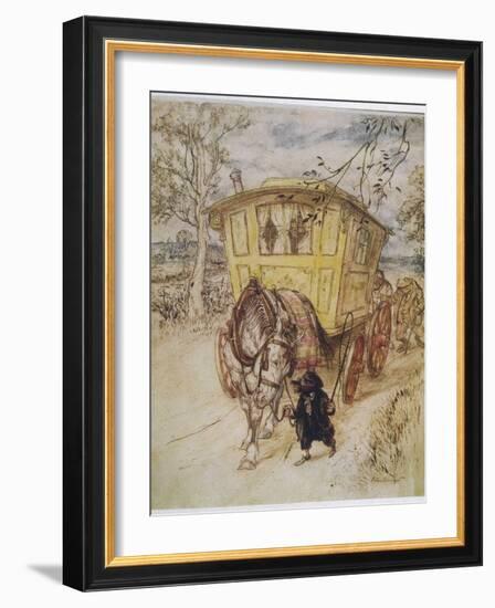 Wind in Willows, Grahame-Arthur Rackham-Framed Photographic Print