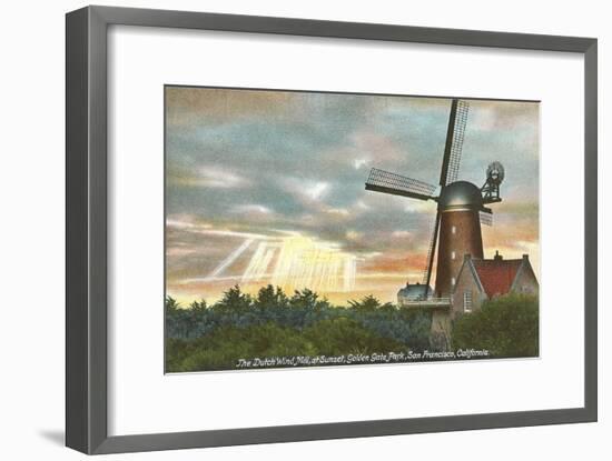 Wind Mill, Golden Gate Park, San Francisco, California-null-Framed Art Print