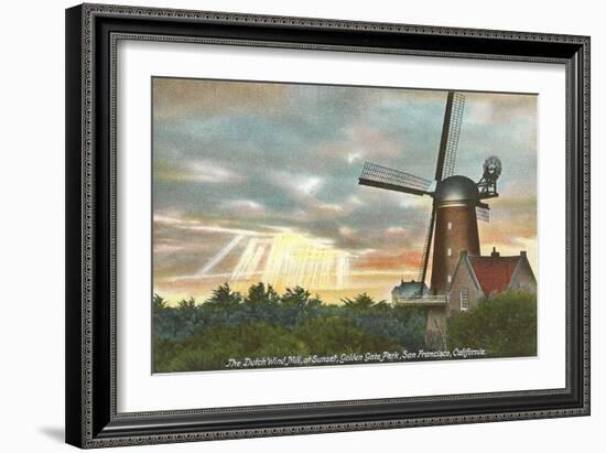 Wind Mill, Golden Gate Park, San Francisco, California-null-Framed Art Print