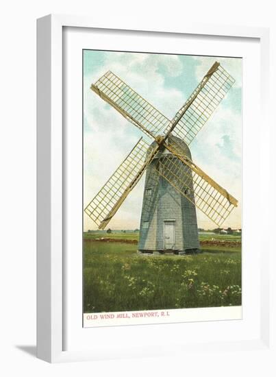 Wind Mill, Newport, Rhode Island-null-Framed Art Print