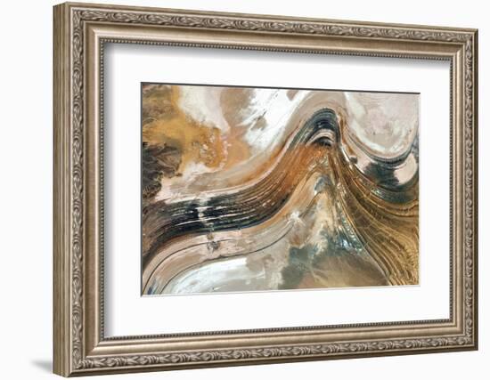 Wind Music, Abstract Photography of the Deserts of Africa from the Air. Aerial View of Desert Lands-Munimara-Framed Photographic Print