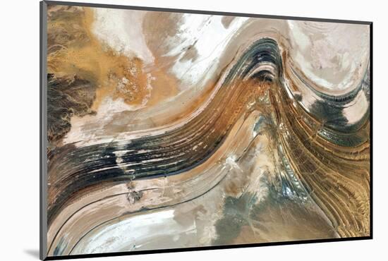 Wind Music, Abstract Photography of the Deserts of Africa from the Air. Aerial View of Desert Lands-Munimara-Mounted Photographic Print