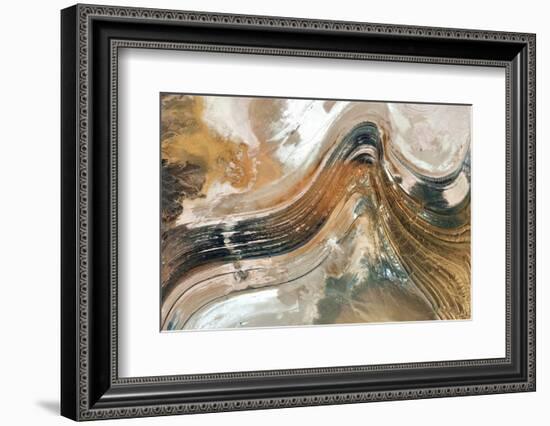 Wind Music, Abstract Photography of the Deserts of Africa from the Air. Aerial View of Desert Lands-Munimara-Framed Photographic Print