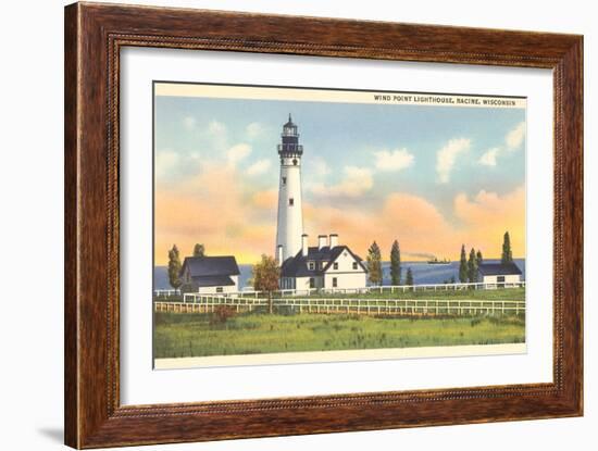 Wind Point Lighthouse, Racine, Wisconsin-null-Framed Art Print