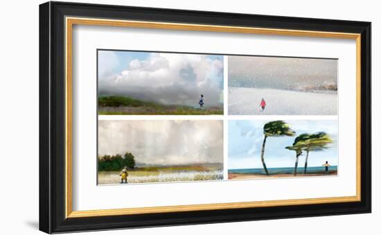 Wind Rain Snow Clouds-Nancy Tillman-Framed Art Print