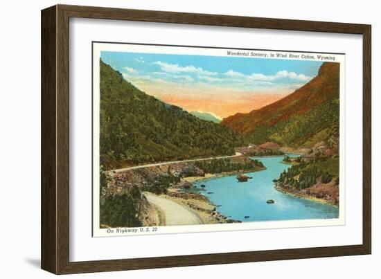 Wind River Canyon, Wyoming-null-Framed Art Print