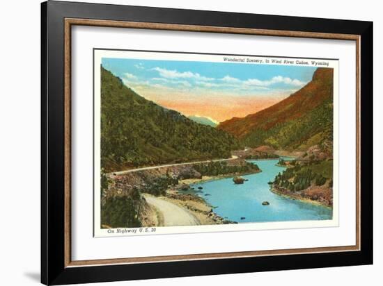 Wind River Canyon, Wyoming-null-Framed Art Print