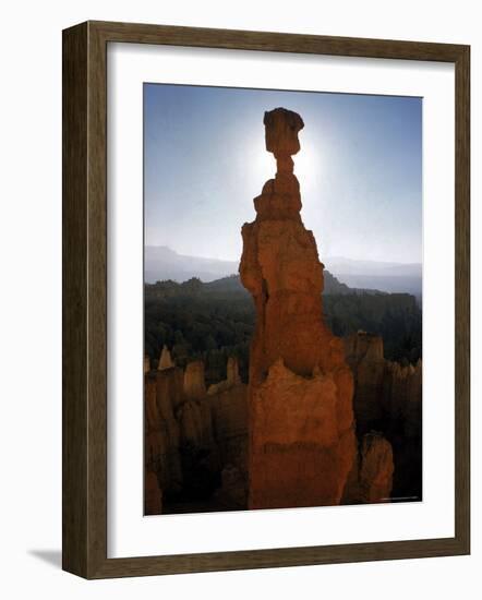 Wind Sculpted Rock Spire in Bryce Canyon National Park-Eliot Elisofon-Framed Photographic Print