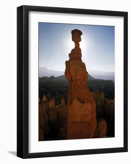 Wind Sculpted Rock Spire in Bryce Canyon National Park-Eliot Elisofon-Framed Photographic Print