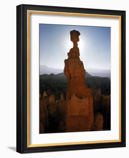 Wind Sculpted Rock Spire in Bryce Canyon National Park-Eliot Elisofon-Framed Photographic Print