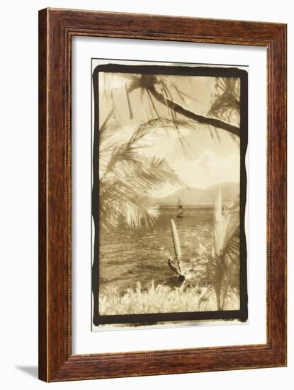 Wind surfing, Whitsunday Islands, Australia-Theo Westenberger-Framed Photographic Print