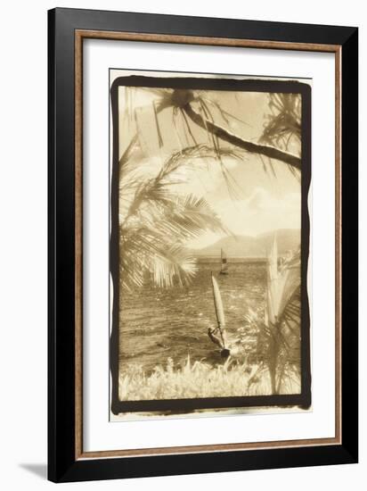 Wind surfing, Whitsunday Islands, Australia-Theo Westenberger-Framed Photographic Print