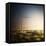 Wind Turbine in a Field in the Evening, Sardinia, Italy-null-Framed Premier Image Canvas