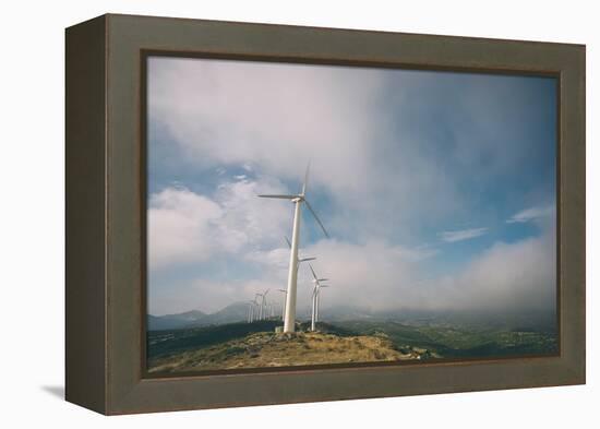 Wind Turbine-Clive Nolan-Framed Premier Image Canvas