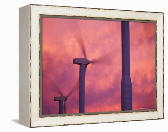 Wind Turbines at the Stateline Wind Project, Walla Walla County, Washington, USA-Brent Bergherm-Framed Premier Image Canvas