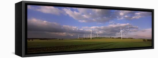 Wind Turbines in a Field, Baden-Wurttemberg, Germany-null-Framed Premier Image Canvas