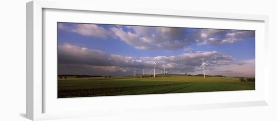 Wind Turbines in a Field, Baden-Wurttemberg, Germany-null-Framed Photographic Print