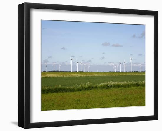 Wind Turbines in South Jutland, Denmark, Scandinavia, Europe-Yadid Levy-Framed Photographic Print