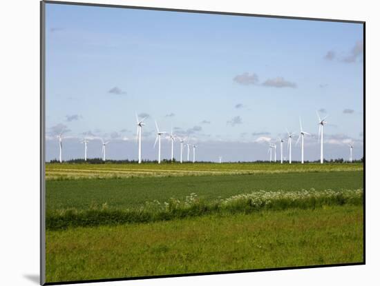 Wind Turbines in South Jutland, Denmark, Scandinavia, Europe-Yadid Levy-Mounted Photographic Print