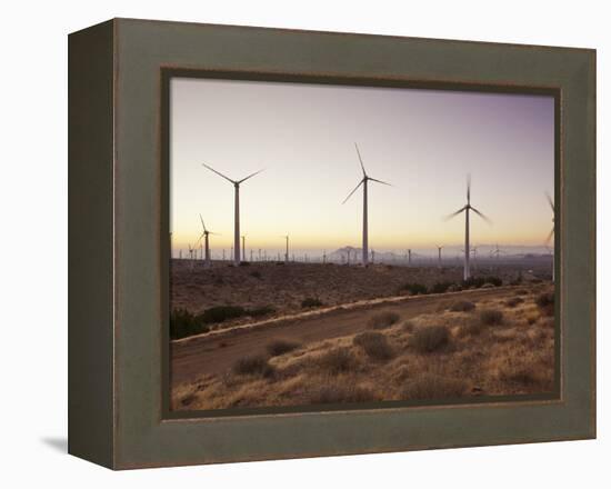 Wind Turbines Just Outside Mojave, California, United States of America, North America-Mark Chivers-Framed Premier Image Canvas