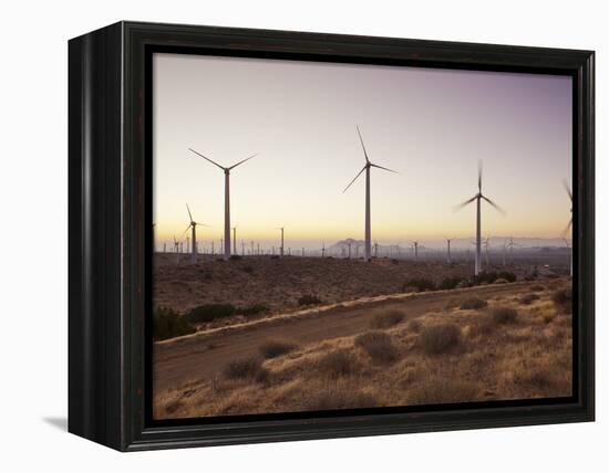 Wind Turbines Just Outside Mojave, California, United States of America, North America-Mark Chivers-Framed Premier Image Canvas