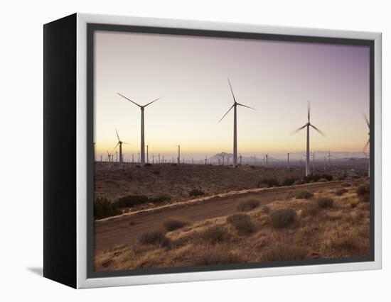Wind Turbines Just Outside Mojave, California, United States of America, North America-Mark Chivers-Framed Premier Image Canvas