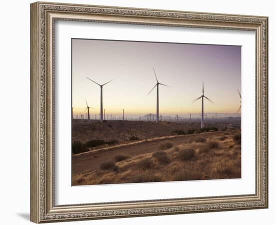 Wind Turbines Just Outside Mojave, California, United States of America, North America-Mark Chivers-Framed Photographic Print