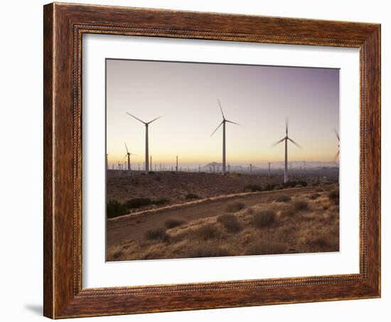 Wind Turbines Just Outside Mojave, California, United States of America, North America-Mark Chivers-Framed Photographic Print