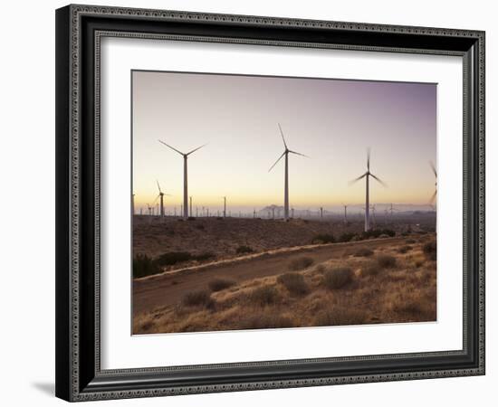 Wind Turbines Just Outside Mojave, California, United States of America, North America-Mark Chivers-Framed Photographic Print