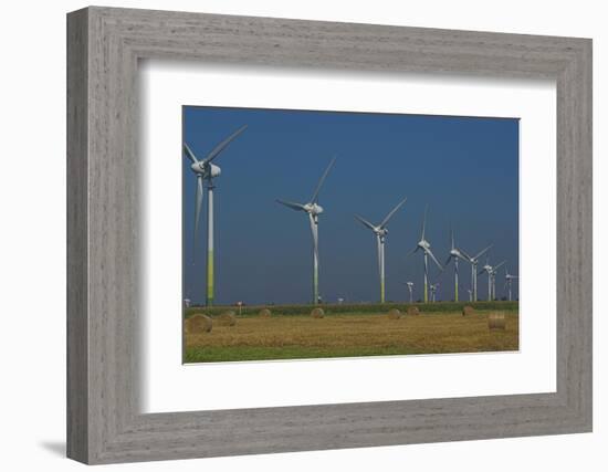 Wind Turbines, Lower Saxony, Germany-Charles Bowman-Framed Photographic Print