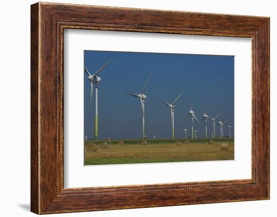 Wind Turbines, Lower Saxony, Germany-Charles Bowman-Framed Photographic Print