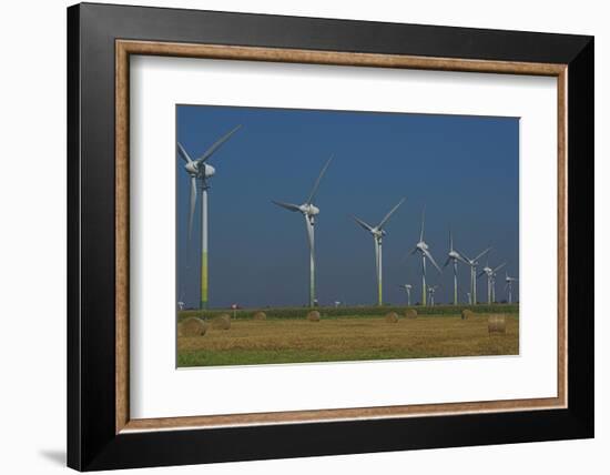 Wind Turbines, Lower Saxony, Germany-Charles Bowman-Framed Photographic Print