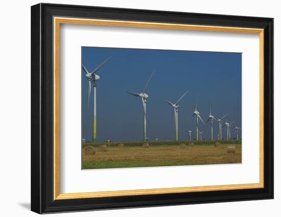 Wind Turbines, Lower Saxony, Germany-Charles Bowman-Framed Photographic Print
