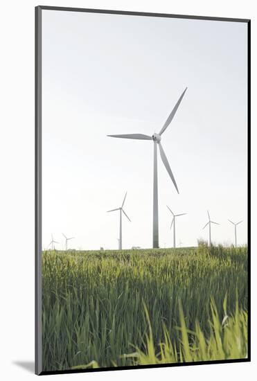 Wind Turbines, Wind Power Station, Renewable Energy, Wind Park, Parish Kronprinzenkoog-Axel Schmies-Mounted Photographic Print