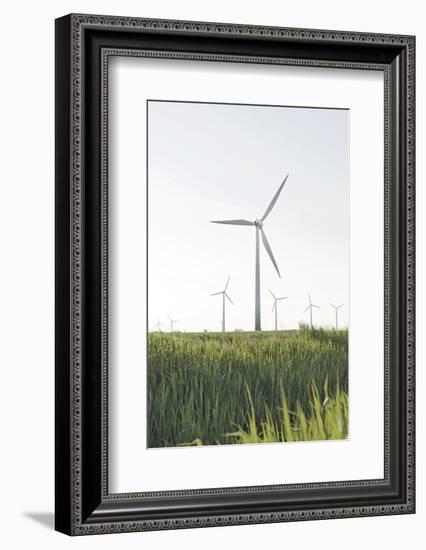 Wind Turbines, Wind Power Station, Renewable Energy, Wind Park, Parish Kronprinzenkoog-Axel Schmies-Framed Photographic Print